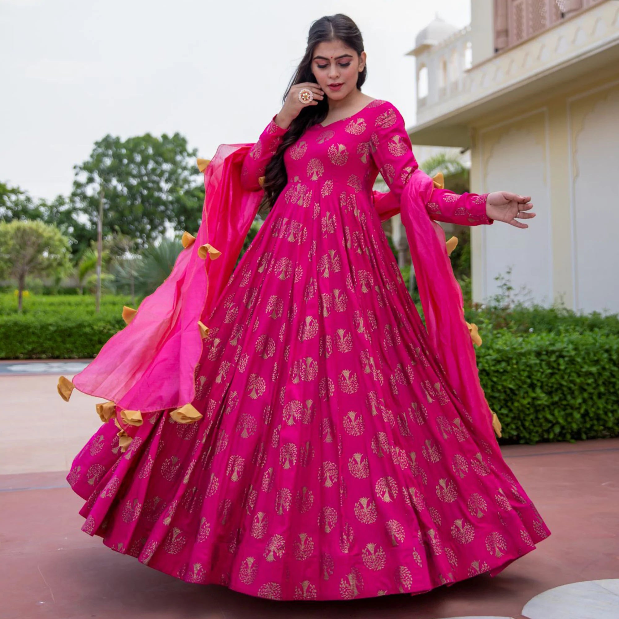 Buy online Emboidered Semi-stitched Anarkali Suit from Suits & Dress  material for Women by Yoyo Fashion for ₹1299 at 78% off | 2024 Limeroad.com